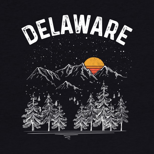 Vintage Retro Delaware State by DanYoungOfficial